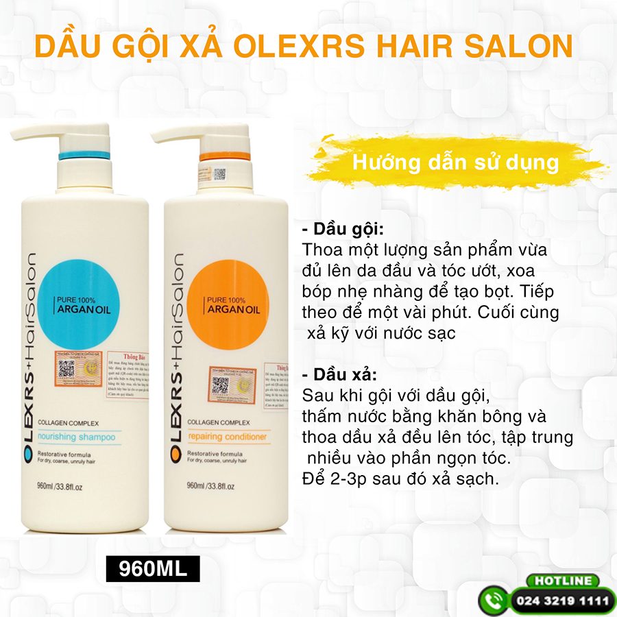 review cặp gội xả olexrs