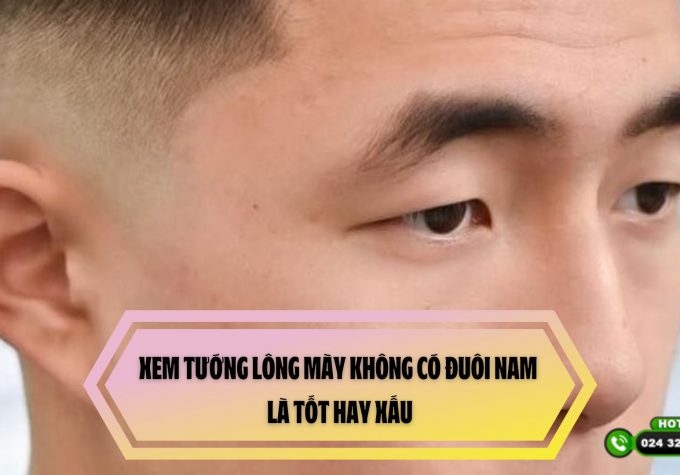 Xem tướng lông mày không có đuôi nam là tốt hay xấu