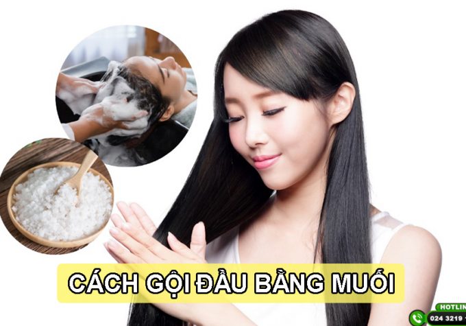 Hướng dẫn cách gội đầu bằng muối giảm rụng tóc hiệu quả tại nhà