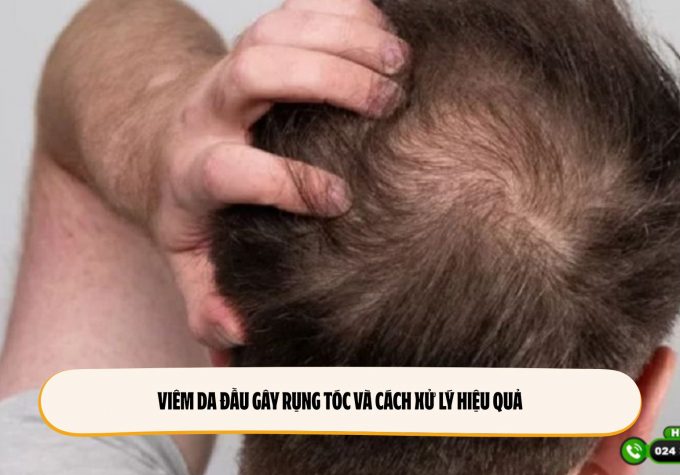 Viêm da đầu gây rụng tóc và cách xử lý hiệu quả