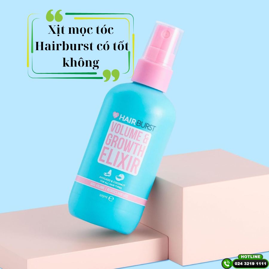 Xịt mọc tóc Hairburst có tốt không? Đánh giá chất lượng từ trải nghiệm người dùng
