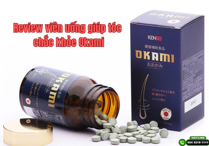 Review viên uống giúp tóc chắc khỏe Okami: Thành phần, công dụng, hiệu quả thực tế