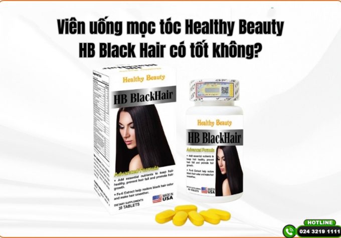 Viên uống mọc tóc Healthy Beauty HB Black Hair có tốt không? Đánh giá từ người dùng