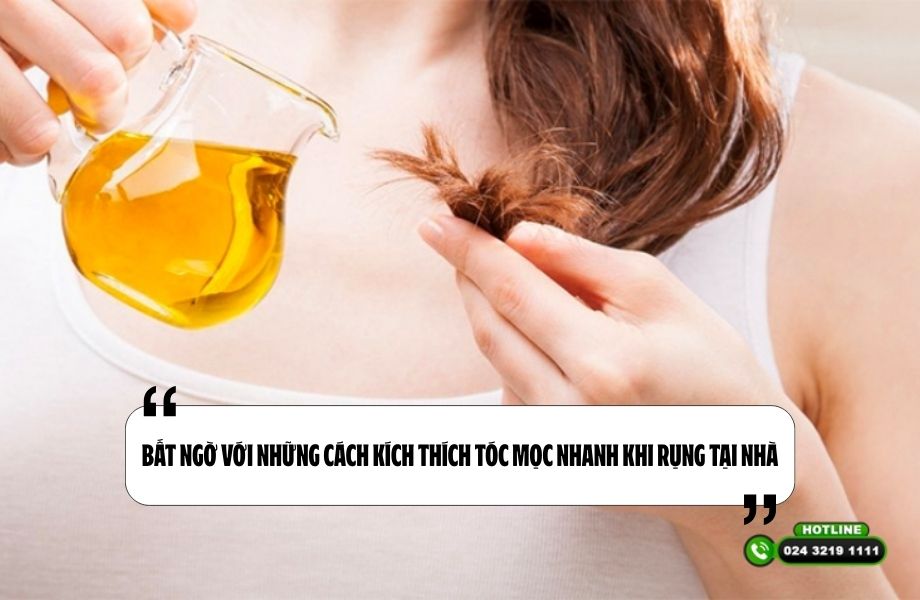 Bất ngờ với những cách kích thích tóc mọc nhanh khi rụng tại nhà