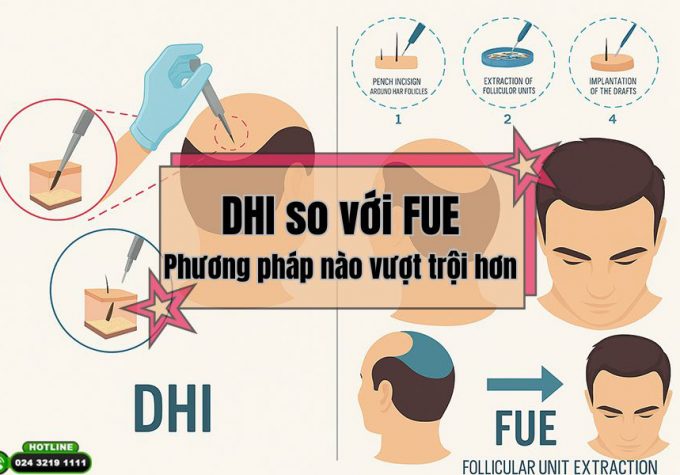 DHI so với FUE: Phương pháp nào vượt trội hơn?