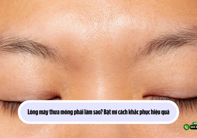 Lông mày thưa mỏng phải làm sao? Bật mí cách khắc phục hiệu quả