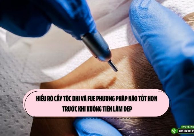 Hiểu rõ cấy tóc DHI và FUE phương pháp nào tốt hơn trước khi xuống tiền làm đẹp