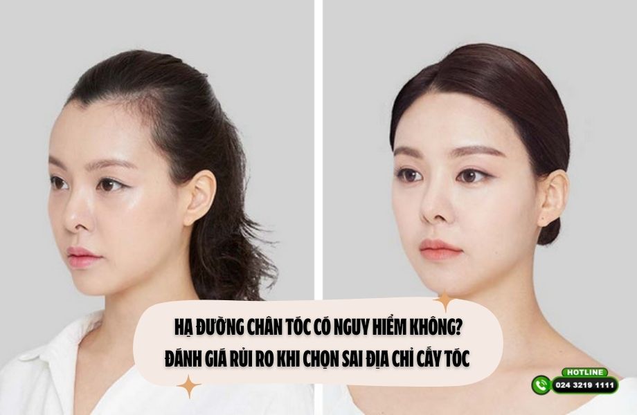 Hạ đường chân tóc có nguy hiểm không? Đánh giá rủi ro khi chọn sai địa chỉ cấy tóc