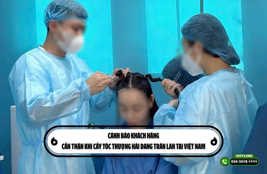 Cảnh báo khách hàng: Cẩn thận khi cấy tóc Thượng Hải đang tràn lan tại Việt Nam