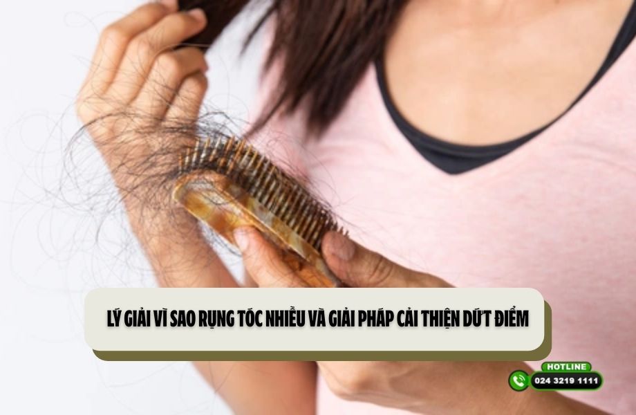 Lý giải vì sao rụng tóc nhiều và giải pháp cải thiện dứt điểm