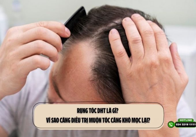Rụng tóc DHT là gì? Vì sao càng điều trị muộn tóc càng khó mọc lại?