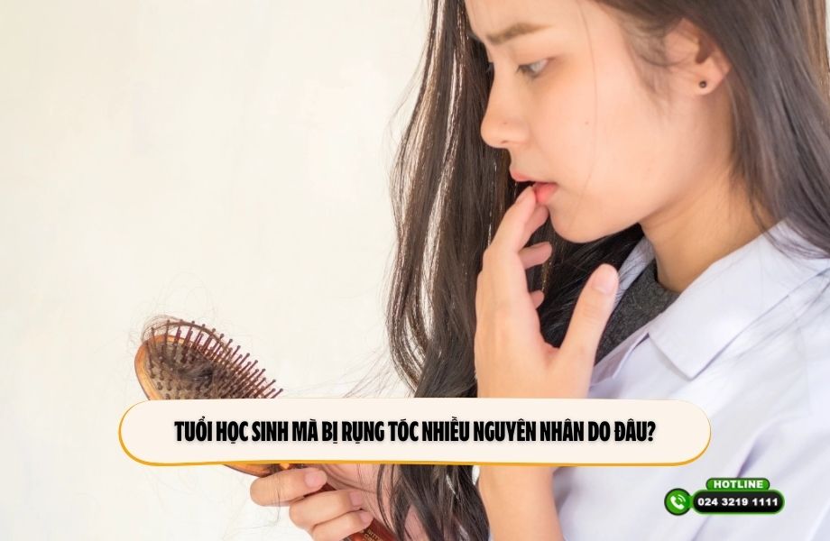 Tuổi học sinh mà bị rụng tóc nhiều nguyên nhân do đâu?