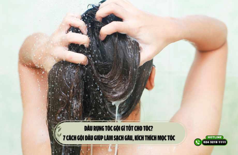 Đầu rụng tóc gội gì tốt cho tóc? 7 cách gội đầu giúp làm sạch gàu, kích thích mọc tóc