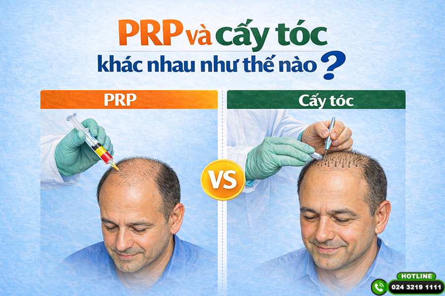 PRP và cấy tóc khác nhau như thế nào? Giải đáp dưới góc độ chuyên môn