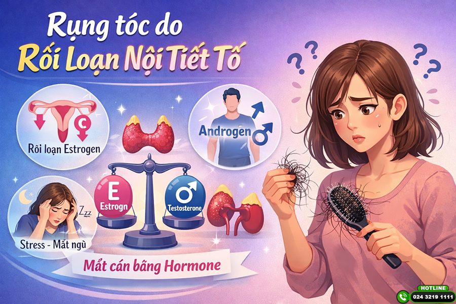 Cách khắc phục hiệu quả tình trạng rụng tóc do rối loạn nội tiết tố