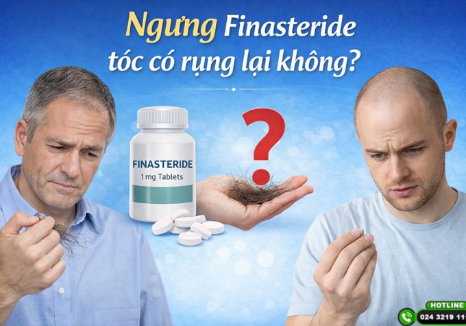 Ngưng Finasteride tóc có rụng lại không? Tìm hiểu kỹ trước khi sử dụng