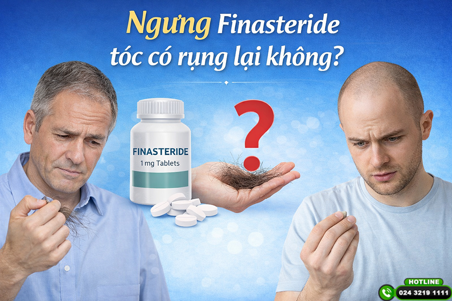 Ngưng Finasteride tóc có rụng lại không? Tìm hiểu kỹ trước khi sử dụng
