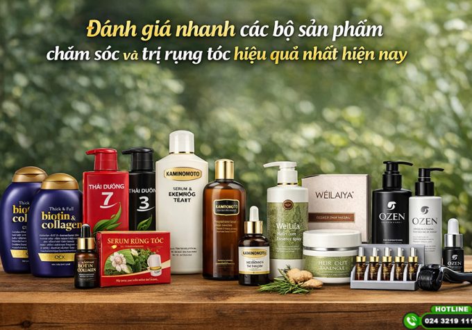 Đánh giá nhanh các bộ sản phẩm chăm sóc và trị rụng tóc hiệu quả nhất hiện nay