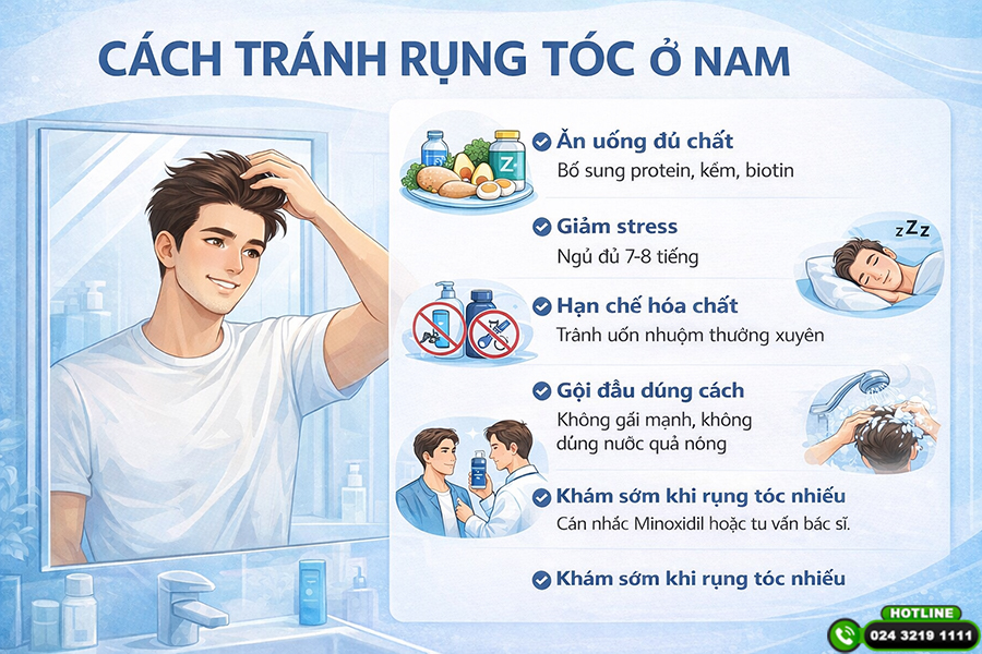Cách tránh rụng tóc ở nam cực hiệu quả – Áp dụng ngay