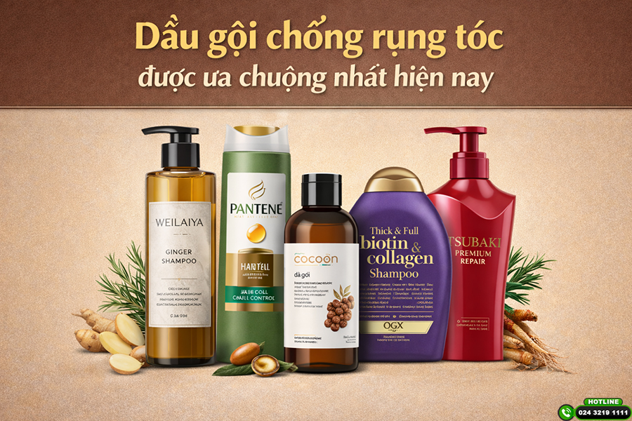 Đánh giá top 5 dầu gội chống rụng tóc được ưa chuộng nhất hiện nay