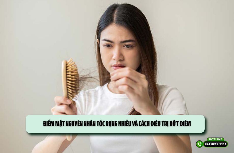Điểm mặt nguyên nhân tóc rụng nhiều và cách điều trị dứt điểm