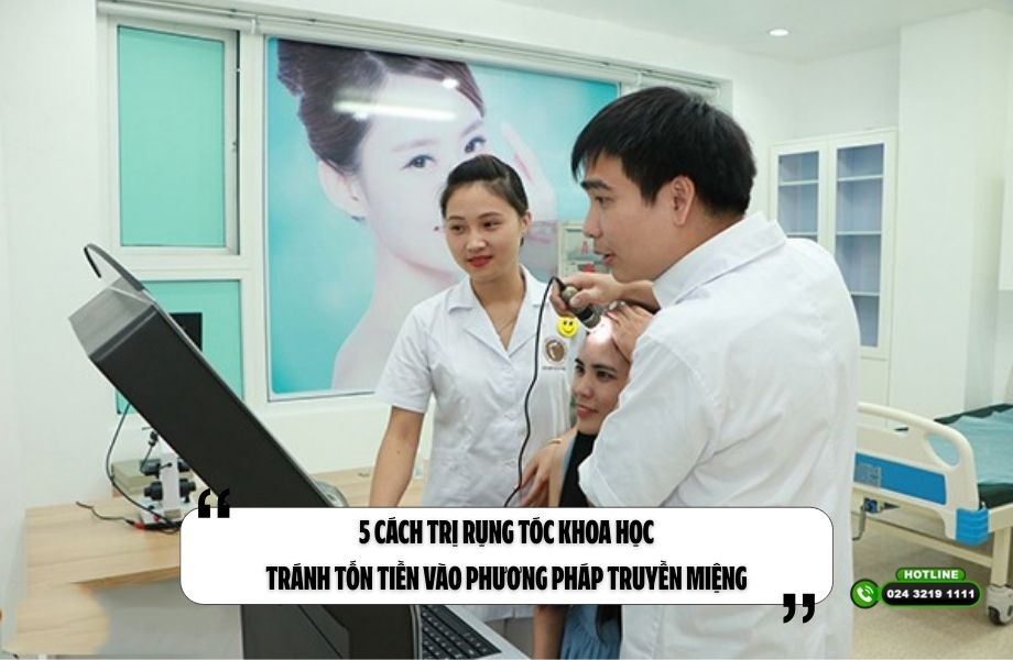 5 cách trị rụng tóc khoa học, tránh tốn tiền vào phương pháp truyền miệng