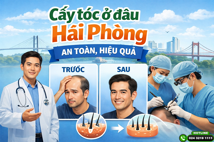 Cấy tóc ở đâu Hải Phòng an toàn, hiệu quả? Góc nhìn từ khách hàng thực tế