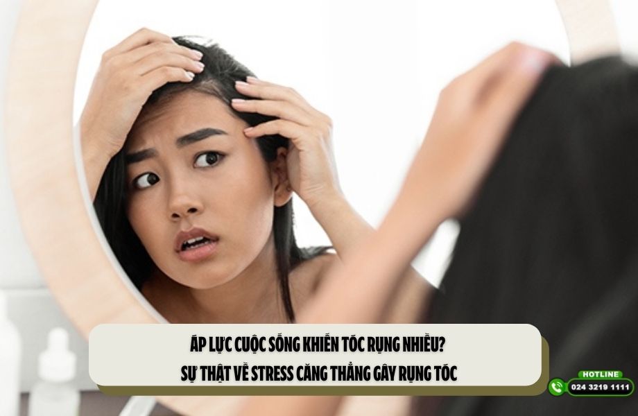 Áp lực cuộc sống khiến tóc rụng nhiều? Sự thật về stress căng thẳng gây rụng tóc