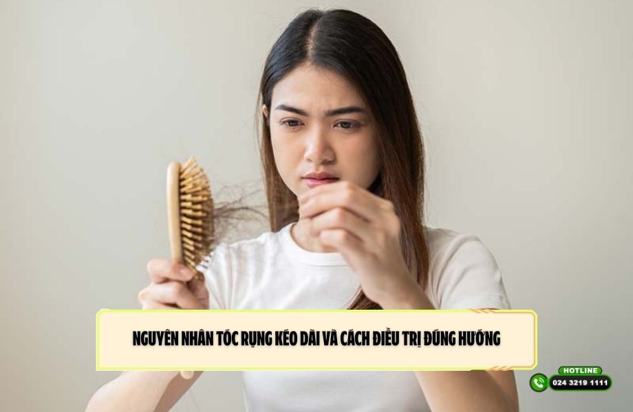 Nguyên nhân tóc rụng kéo dài và cách điều trị đúng hướng