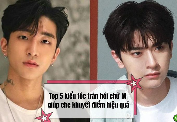 Top 5 kiểu tóc trán hói chữ M giúp che khuyết điểm hiệu quả