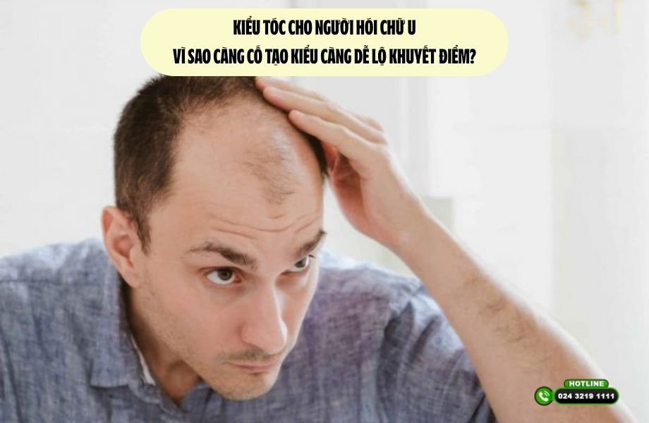 Kiểu tóc cho người hói chữ U: Vì sao càng cố tạo kiểu càng dễ lộ khuyết điểm?
