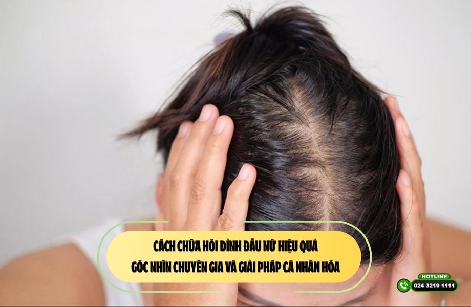 Cách chữa hói đỉnh đầu nữ hiệu quả: Góc nhìn chuyên gia và giải pháp cá nhân hóa