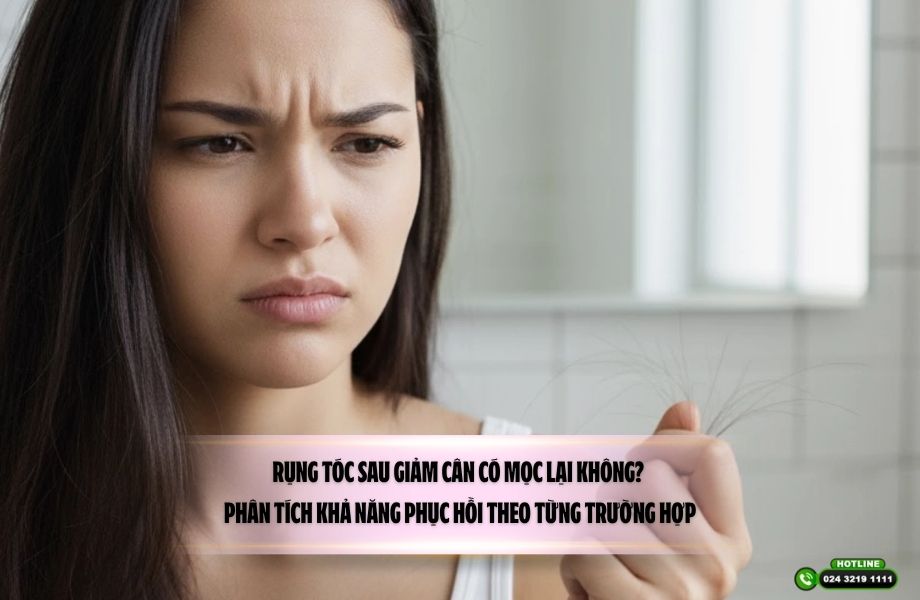 Rụng tóc sau giảm cân có mọc lại không? Phân tích khả năng phục hồi theo từng trường hợp