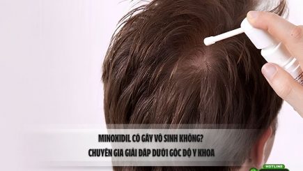 Minoxidil có gây vô sinh không? Chuyên gia giải đáp dưới góc độ y khoa