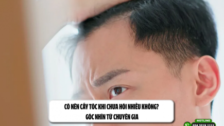 Có nên cấy tóc khi chưa hói nhiều không? Góc nhìn từ chuyên gia