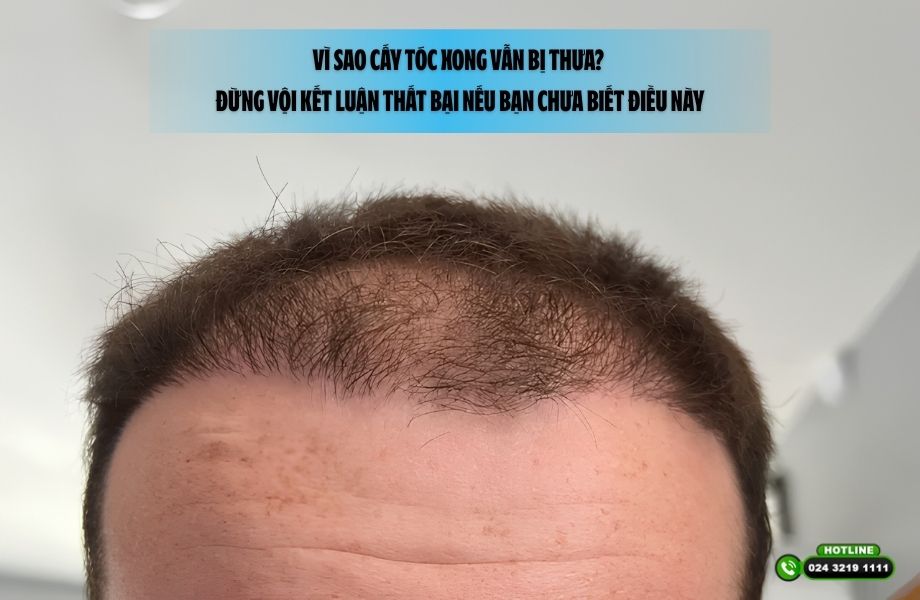Vì sao cấy tóc xong vẫn bị thưa? Đừng vội kết luận thất bại nếu bạn chưa biết điều này