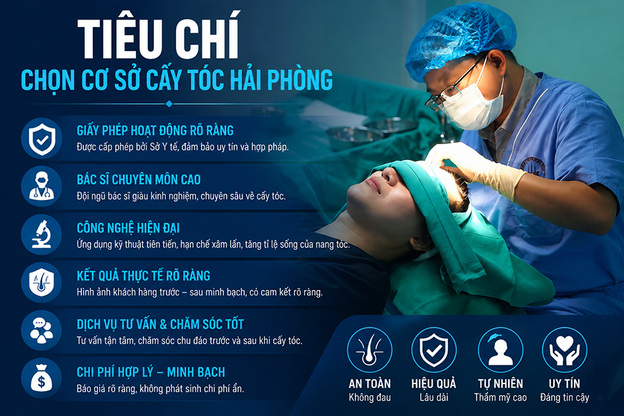 [Tìm Hiểu] : Những tiêu chí chọn cơ sở cấy tóc Hải Phòng