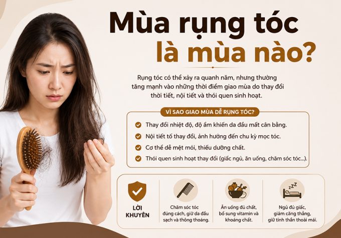 Mùa rụng tóc là mùa nào? Có đáng lo không?