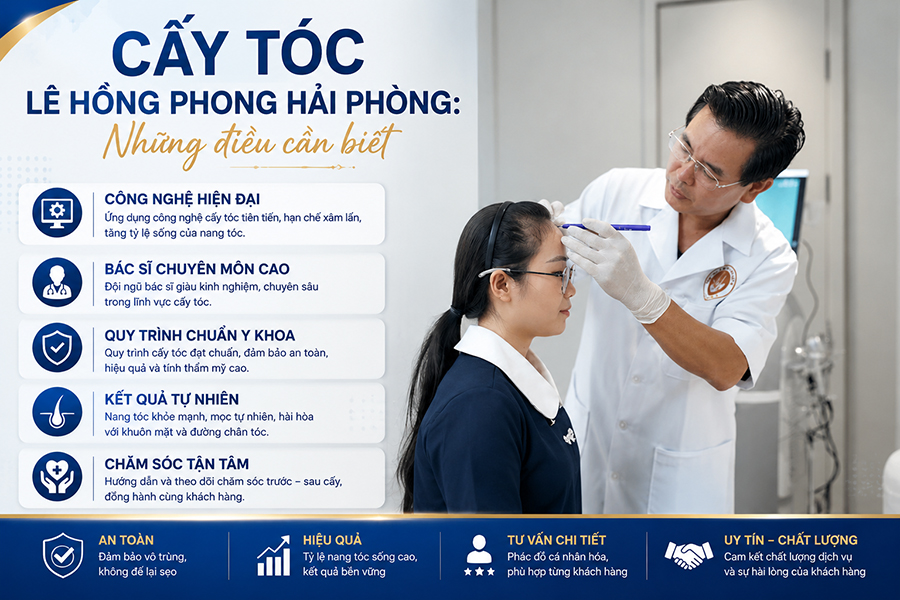 Cấy tóc Lê Hồng Phong Hải Phòng: Những điều cần biết