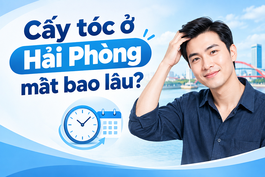 Cấy tóc ở Hải Phòng mất bao lâu? Thời gian thực hiện và hồi phục