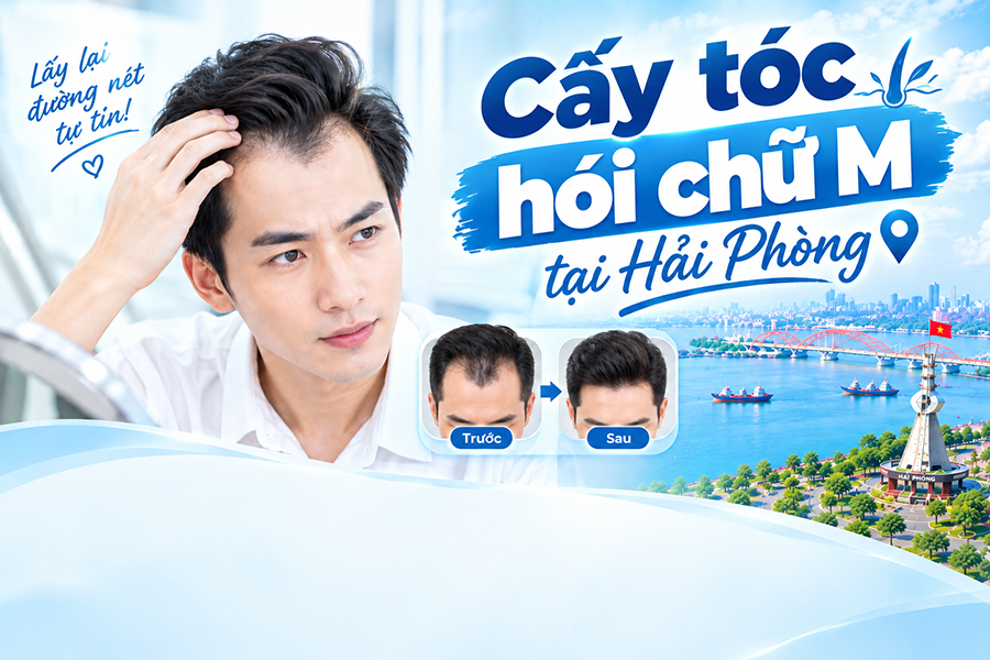 5 điều cần biết khi cấy tóc hói chữ M tại Hải Phòng