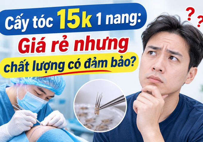 Cấy tóc 15k 1 nang: Giá rẻ nhưng chất lượng có đảm bảo?