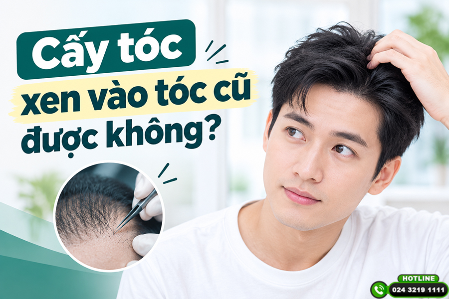Cấy tóc xen vào tóc cũ được không? Khi nào nên làm, khi nào cần cân nhắc?