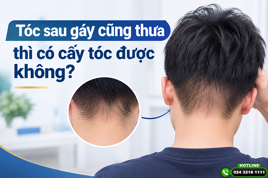 Tóc sau gáy cũng thưa thì có cấy tóc được không? Tư vấn từ chuyên gia