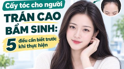 cấy tóc cho người trán cao bẩm sinh