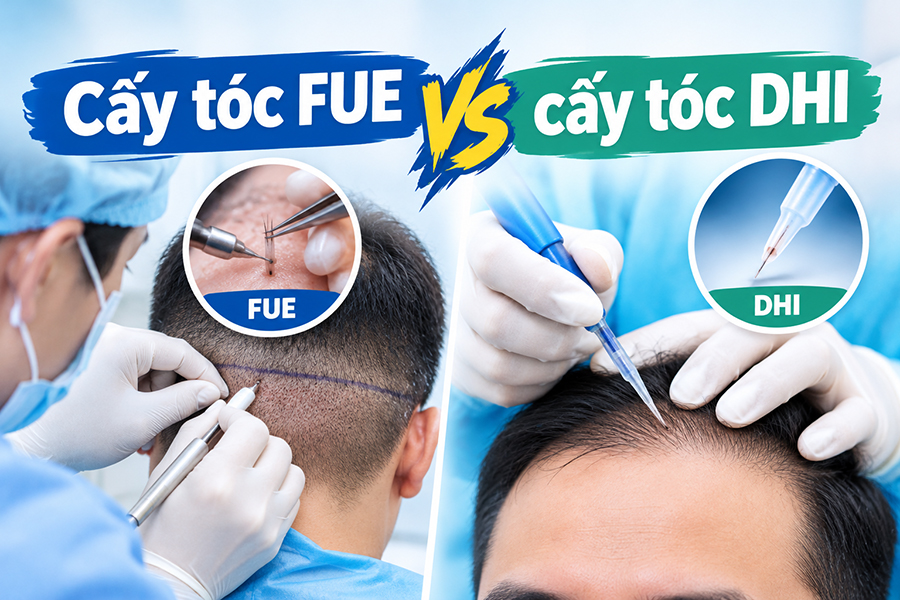 Cấy tóc FUE vs cấy tóc DHI: 5 điểm khác biệt có thể khiến bạn thay đổi lựa chọn