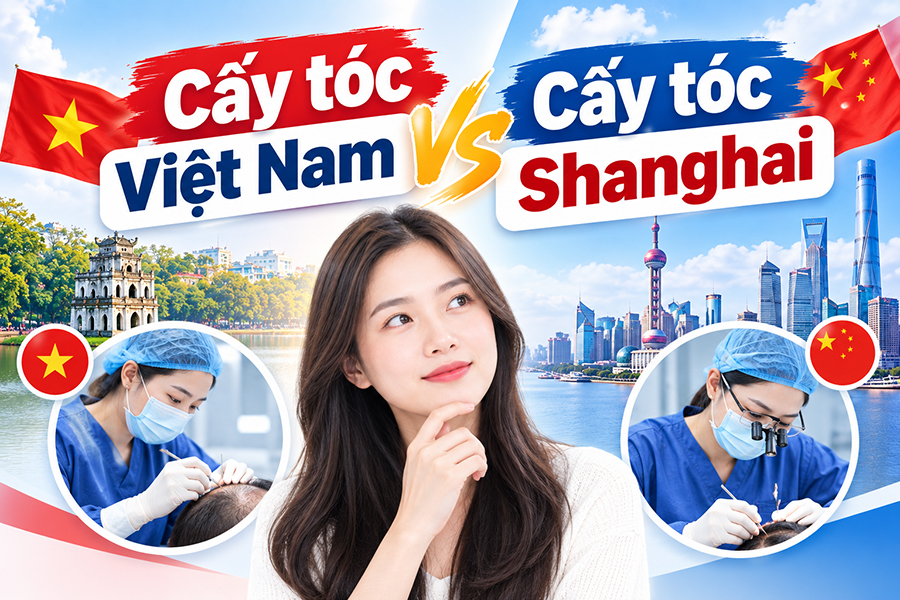 Cấy tóc Việt Nam vs cấy tóc Shanghai: Đừng vội ra nước ngoài khi chưa biết 5 điều này
