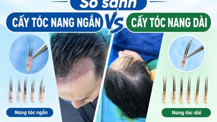 So sánh cấy tóc nang ngắn vs cấy tóc nang dài