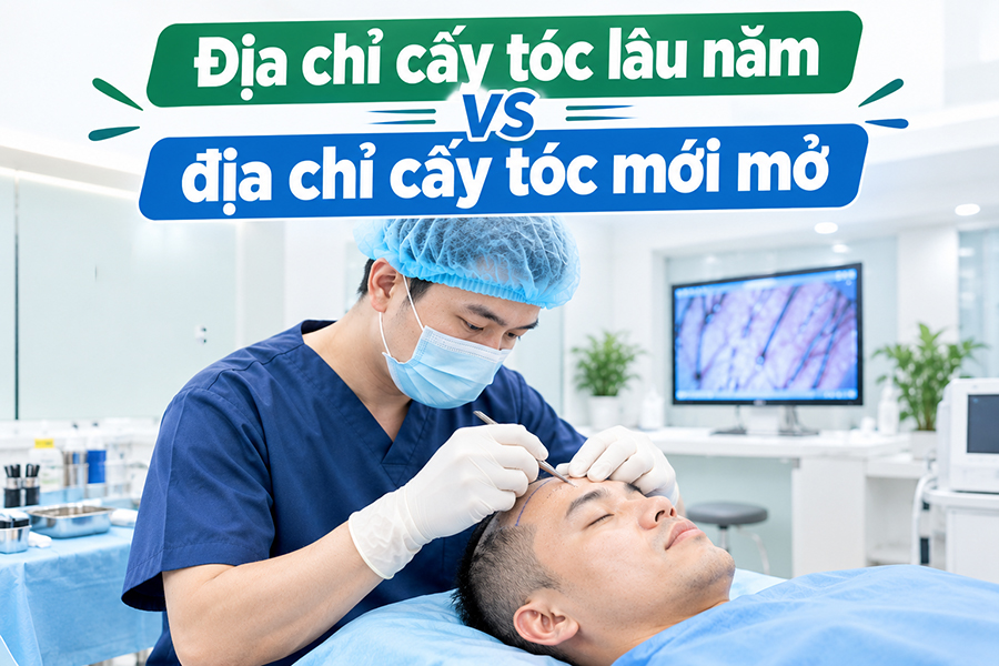 Địa chỉ cấy tóc lâu năm vs địa chỉ cấy tóc mới mở: Khác biệt nào quyết định kết quả?