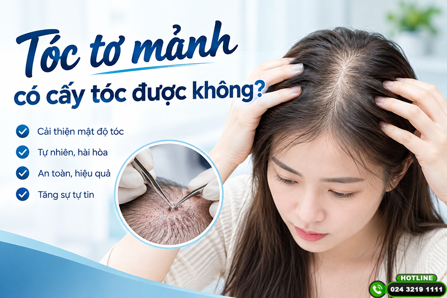 Tóc tơ mảnh có cấy tóc được không? Phân tích từ chuyên gia